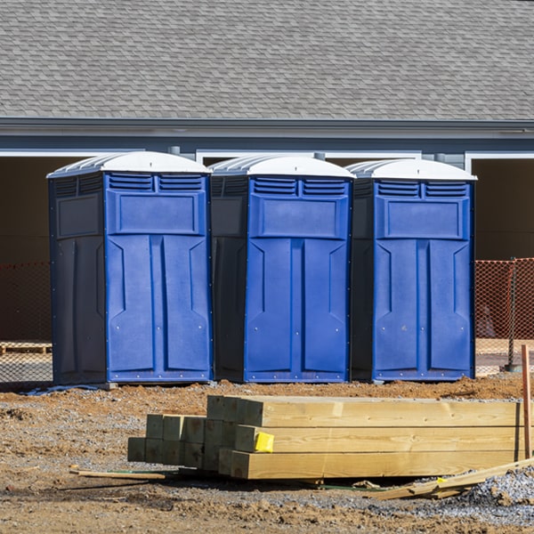 what is the expected delivery and pickup timeframe for the porta potties in Montello